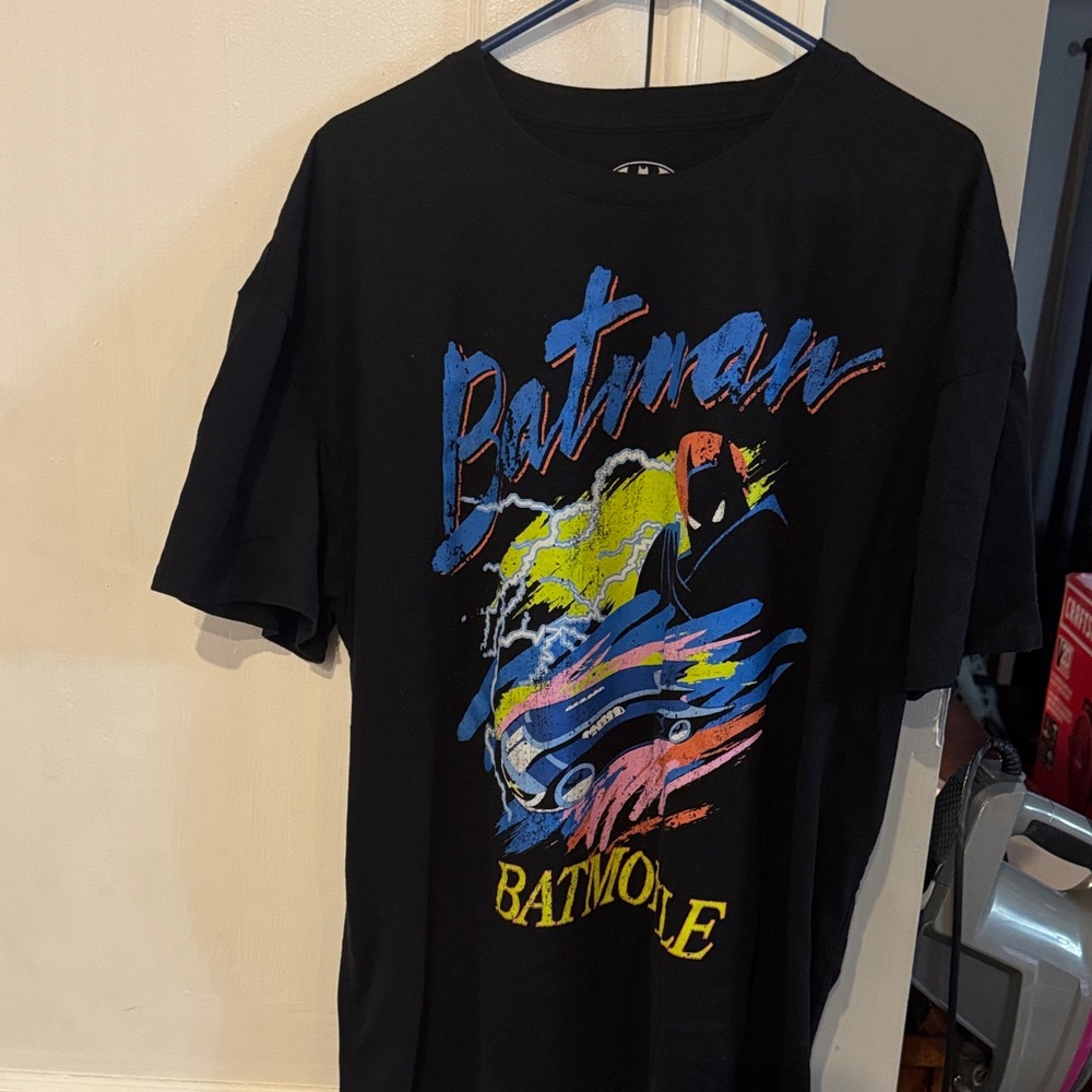 DC Black Batman Logo Tee